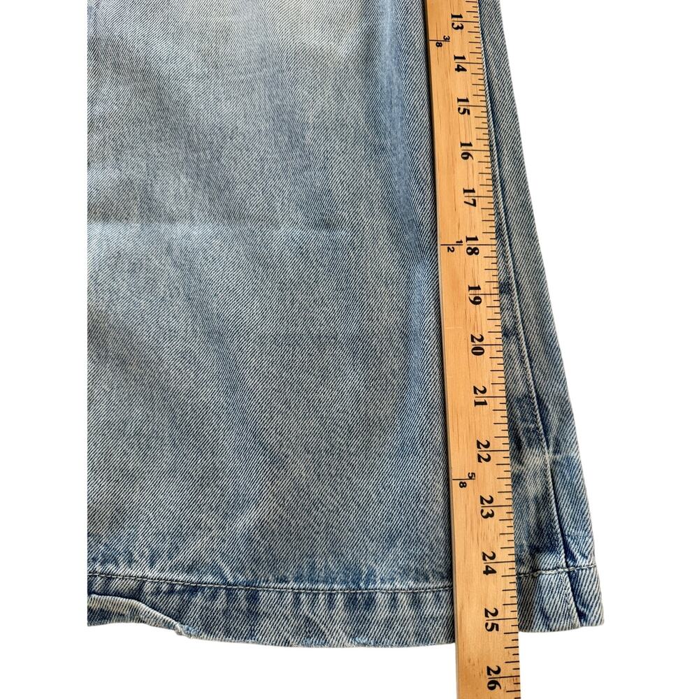PISTOLA Women's Light Wash Wide Leg High Rise Crop Denim Jeans Sz 26 - Picture 8 of 8